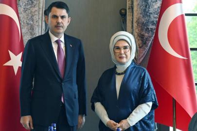 Emine Erdoğan, Çevre, Şehircilik ve İklim Değişikliği Bakanı Kurum ile görüştü