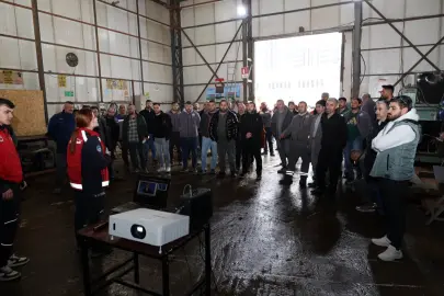 Kayseri Talas personeline yangın eğitimi