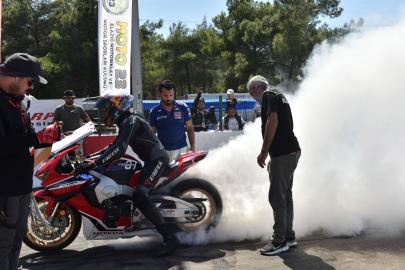 Kepez'de motodrag heyecanı