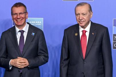 Cumhurbaşkanı Erdoğan, Rinkevics ile görüştü