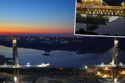İstanbul'un dördüncü köprüsünde 250 tonluk dev operasyon