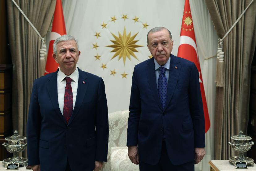 Cumhurbaşkanı Erdoğan, Mansur Yavaş'ı kabul etti